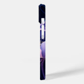 Elegant Lila Blue Lotus iPhone Case (Rückseite / Links)
