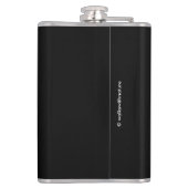 Elegant Lila Calla Lilies Flachmann (Rückseite)