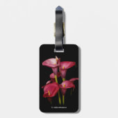 Elegant Lila Calla Lilies Gepäckanhänger (Rückseite vertikal)