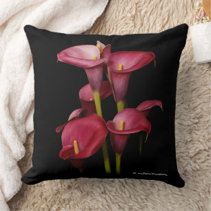 Elegant Lila Calla Lilies Kissen