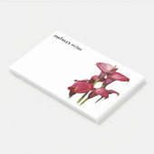 Elegant Lila Calla Lilies Post-it Klebezettel (angewinkelt)