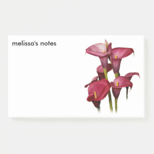 Elegant Lila Calla Lilies Post-it Klebezettel