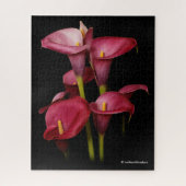 Elegant Lila Calla Lilies Puzzle (Vertikal)