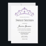 Elegant Lila Diamond Tiara Sweet 16 Einladung<br><div class="desc">Elegante Lila Diamond Tiara Sweet 16 Einladende Siehe Matching Kollektion im Nest und Nest Store auf Zazzle</div>