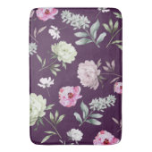 Elegant Lila floral Badematte (Vorderseite Vertikal)