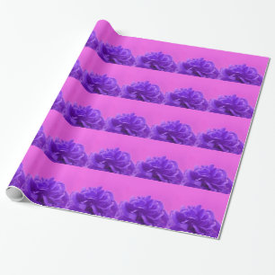 Elegant Lila floral Geschenkpapier