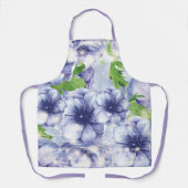 Elegant Lila floral Schürze (Vorderseite)