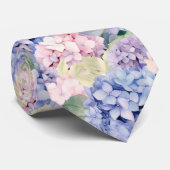 Elegant Lila Hydrangeas in Blaurosa Krawatte (Gerollt)