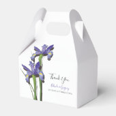 Elegant Lila Iris Wedding Geschenkschachtel (Vorderseite)