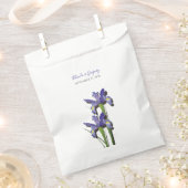 Elegant Lila Iris Wedding Geschenktütchen (Ausgeschnitten)
