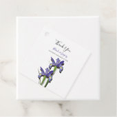 Elegant Lila Iris Wedding Gift Geschenkanhänger (Beispiel)