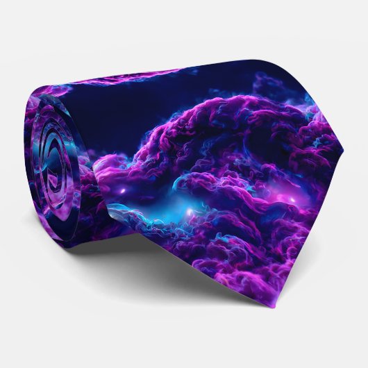 Elegant Lila Krawatte (Gerollt)