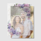 Elegant Lila Lilac Lavender Rose Sweet 16 16. Pergament Einladungen (Versatz (Ehepaar))