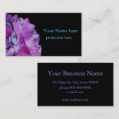 Elegant lila Magenta Blume Hydrangea Visitenkarte (Vorne/Hinten)