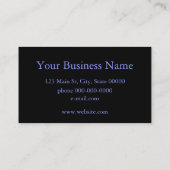 Elegant lila Magenta Blume Hydrangea Visitenkarte (Rückseite)