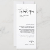 Elegant Lila modern Minimal essen Speisekarte (Rückseite)