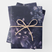 Elegant Lila niederländische Flora Geschenkpapier Set (Beispiel)