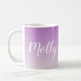 Elegant Lila Ombre Stylish Custom Kaffeetasse