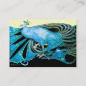 ELEGANT LILA PEACOCK JEWEL Cream Pearl Visitenkarte (Rückseite)