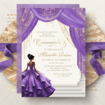 Elegant Lila Royal Fairytale Quinceanera