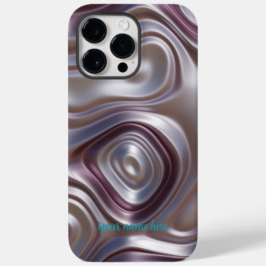 Elegant Lila Silver Metallic iPhone/iPad Gehäuse Case-Mate iPhone Hülle (Rückseite)