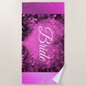 Elegant Lila Strandtuch (Vorderseite)