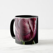 "Elegant Lila Tulip" Tasse 15 oder 18 oz (Vorderseite Links)