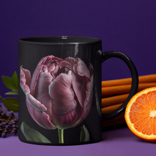 "Elegant Lila Tulip" Tasse 15 oder 18 oz