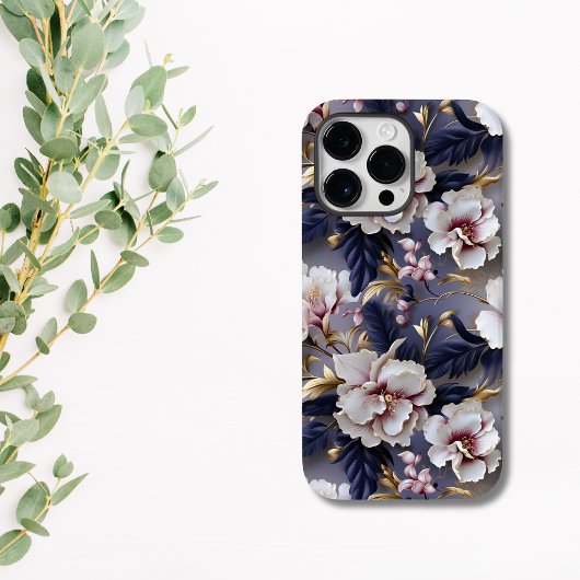 Elegant Lila und Cream Orchid Floral Case-Mate iPhone Hülle