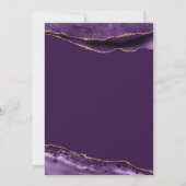 Elegant Lila und Gold 60 und fabelhaft Einladung (Rückseite)