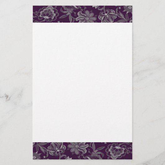 Elegant lila und grau briefpapier (Vorderseite)