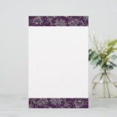 Elegant lila und grau briefpapier (Stehend Vorderseite)