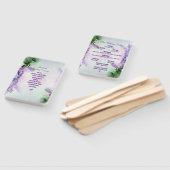 Elegant Lilac Blume Hochzeitsprogramm Fächer (Non-assembled)