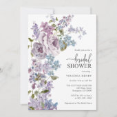 Elegant Lilac Brautparty Einladung (Vorderseite)