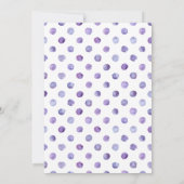 Elegant Lilac Floral Graduation Party Einladung (Rückseite)