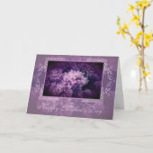Elegant Lilac Floral "Muttertag" Karte (Gelbe Blume)
