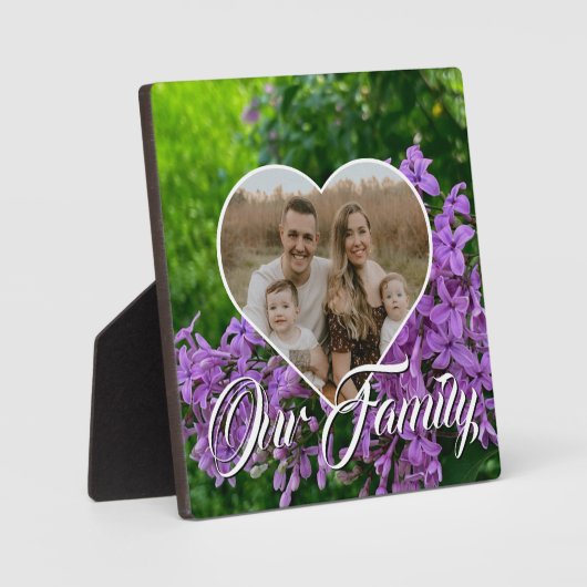 Elegant Lilac Fotovorlage Fotoplatte (Vorderseite)