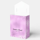 Elegant Lilac Glitzer & Foil Wedding Geschenkschachtel (Geöffnet)
