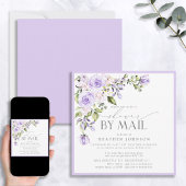 Elegant Lilac Lavender Brautparty by Mail Einladung