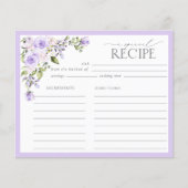 Elegant Lilac Lavender Floral Brautparty (Vorderseite)