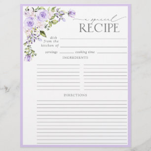 Elegant Lilac Lavender Floral Brautparty Rezept