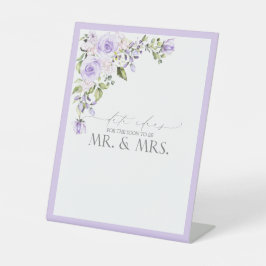 Elegant Lilac Lavender Floral Date Ideas Sockelschild