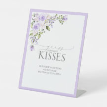 Elegant Lilac Lavender Floral Wie viele Kisses