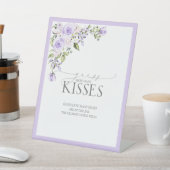 Elegant Lilac Lavender Floral Wie viele Kisses Sockelschild (In SItu)