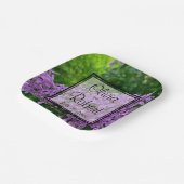 Elegant Lilac Lavender lila Blumenhochzeit Pappteller (Gewinkelt)