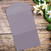 Elegant Lilac Lavender Modern UAWG All In One Einladung