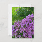 Elegant Lilac lila blumengeschmückte Hochzeit Einladung (Rückseite)