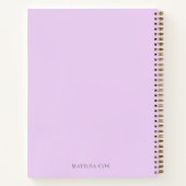 Elegant Lilac Lila Hopes and Dreams Journal Notizblock (Rückseite)