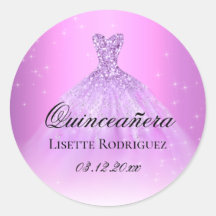 Elegant Lilac Lila Personalisiert Quinceanera