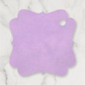 Elegant Lilac Lila Rose Hochzeit Vielen Dank Geschenkanhänger (Rückseite)